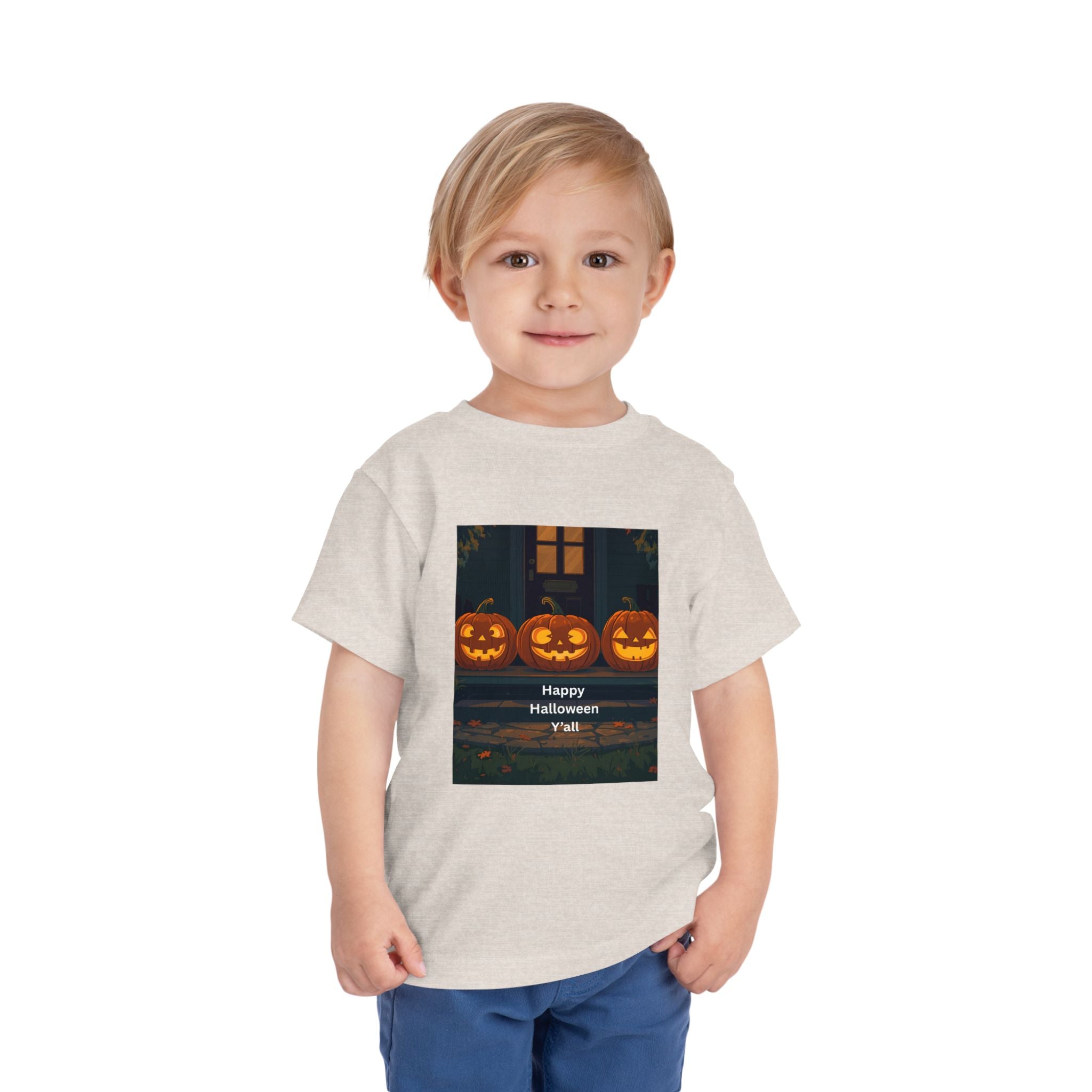 Spooky Pumpkin Toddler Short Sleeve Tee