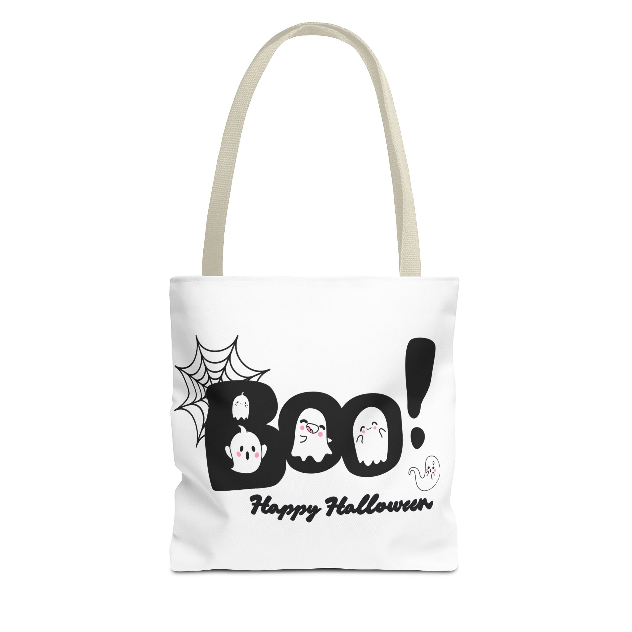Halloween Boo Tote Bag with Boo! Design, Spooky Ghosts, Trick or Treat, Fall Decor, Seasonal Gift