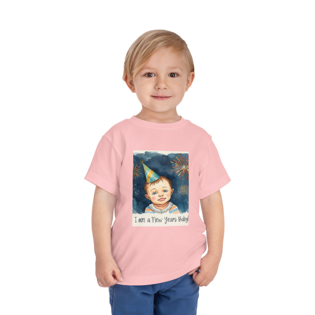 I Am A New Years Baby Toddler Short Sleeve Tee