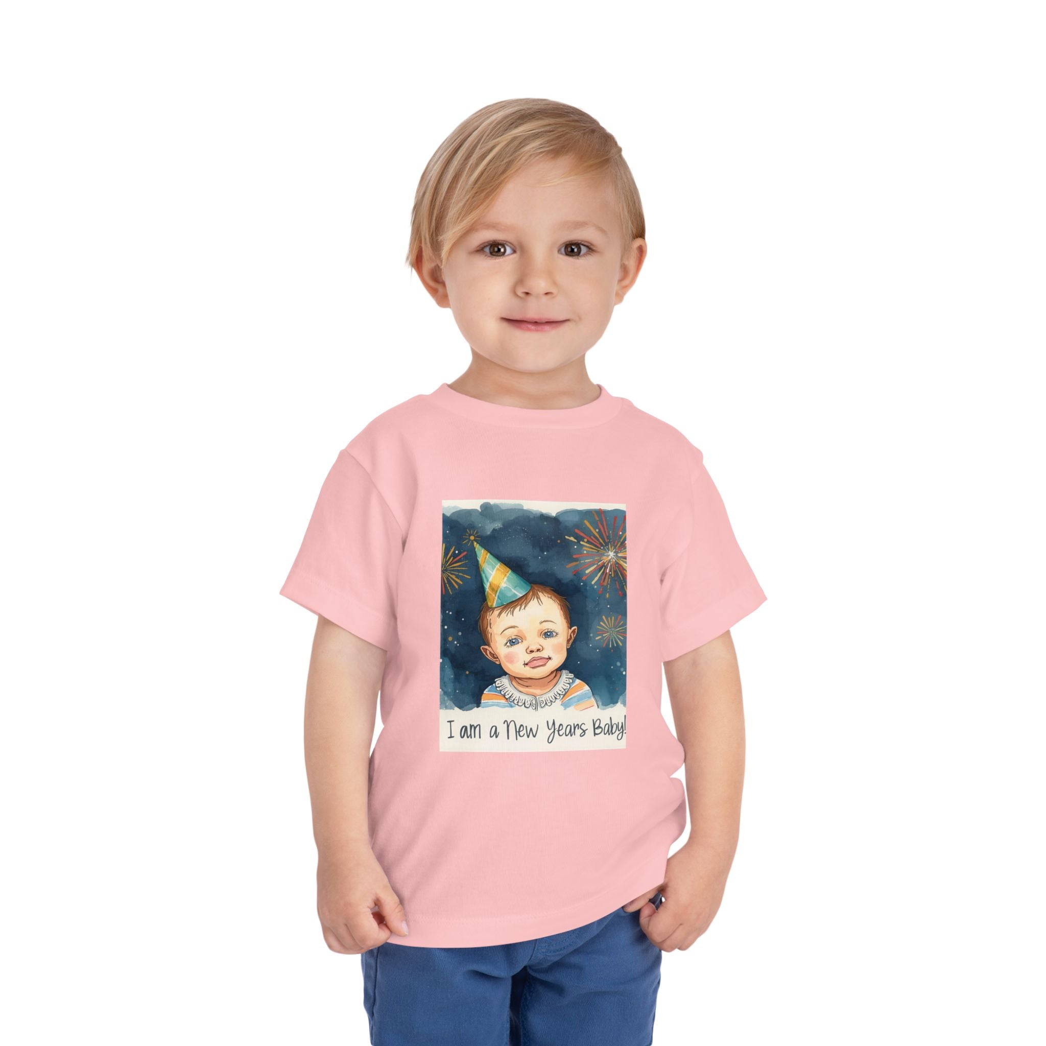 I Am A New Years Baby Toddler Short Sleeve Tee