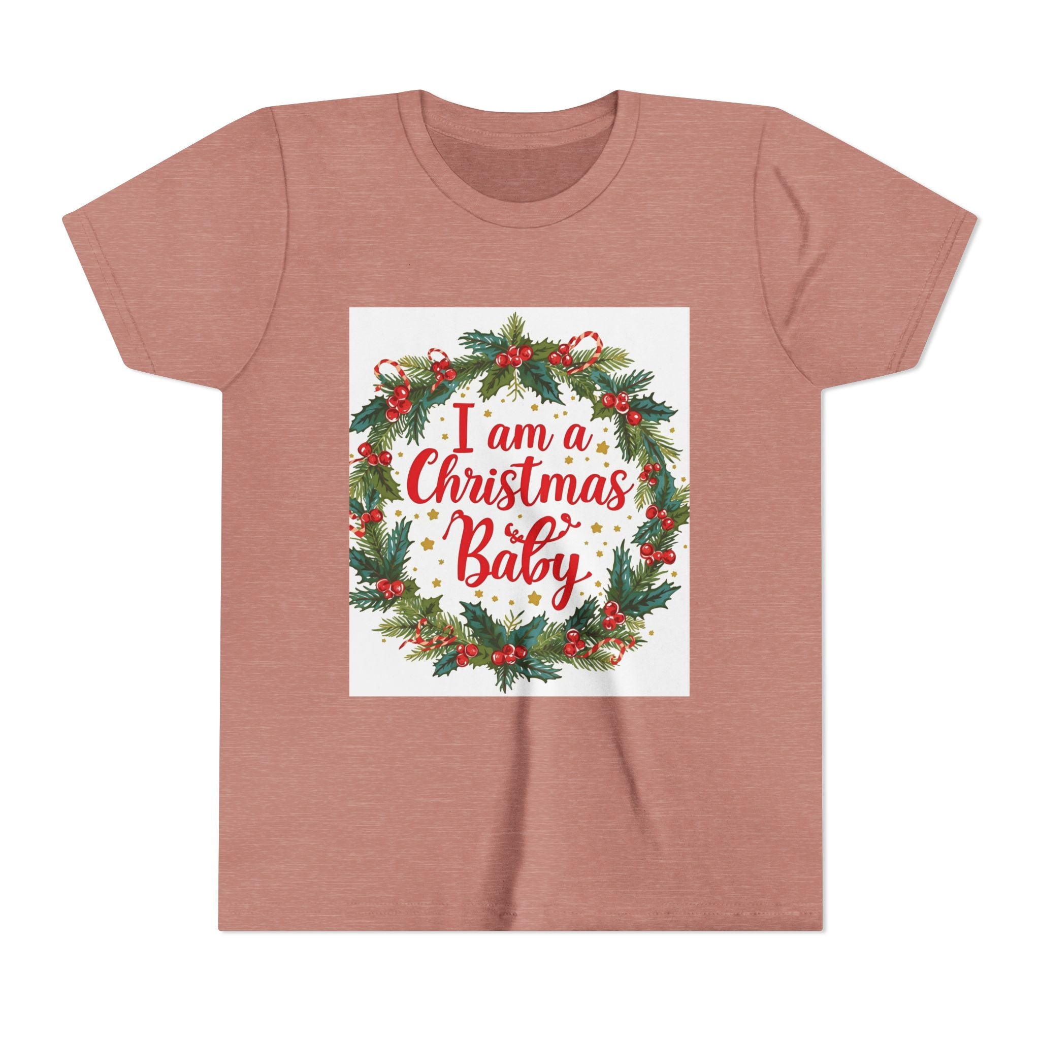 I Am A Christmas Baby Youth Short Sleeve Tee
