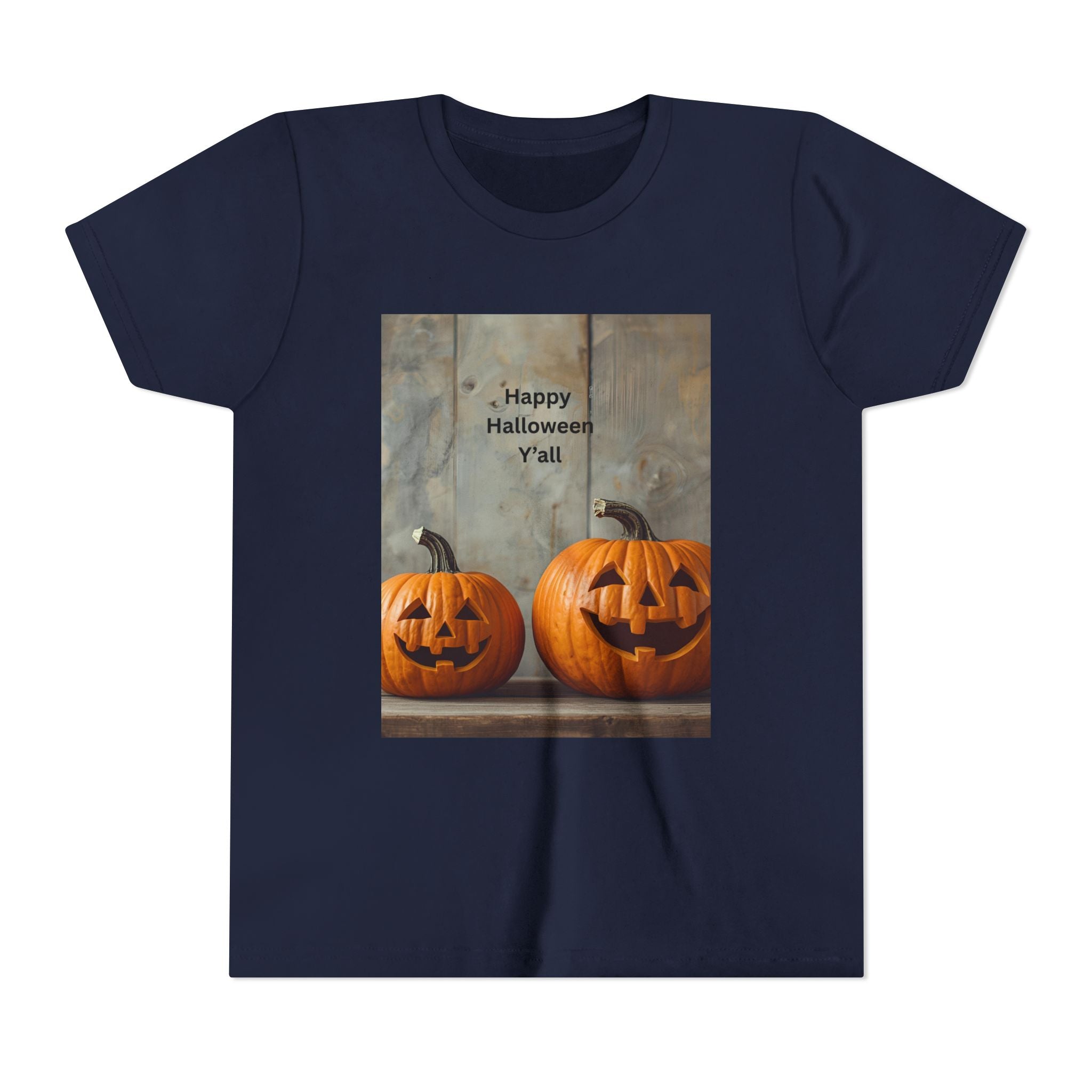 Halloween Pumpkin Youth Tee, Spooky Kids Shirt, Pumpkin Graphic Tee, Fall Celebration Gift, Trick or Treat Outfit