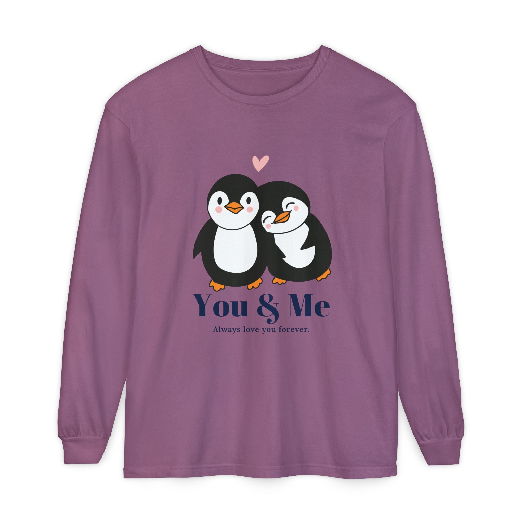 Adorable Penguin Love Long Sleeve T-Shirt | Cute Couples Gift, Valentine's Day Apparel, Matching Tees, Cozy Date Night Wear, [...]