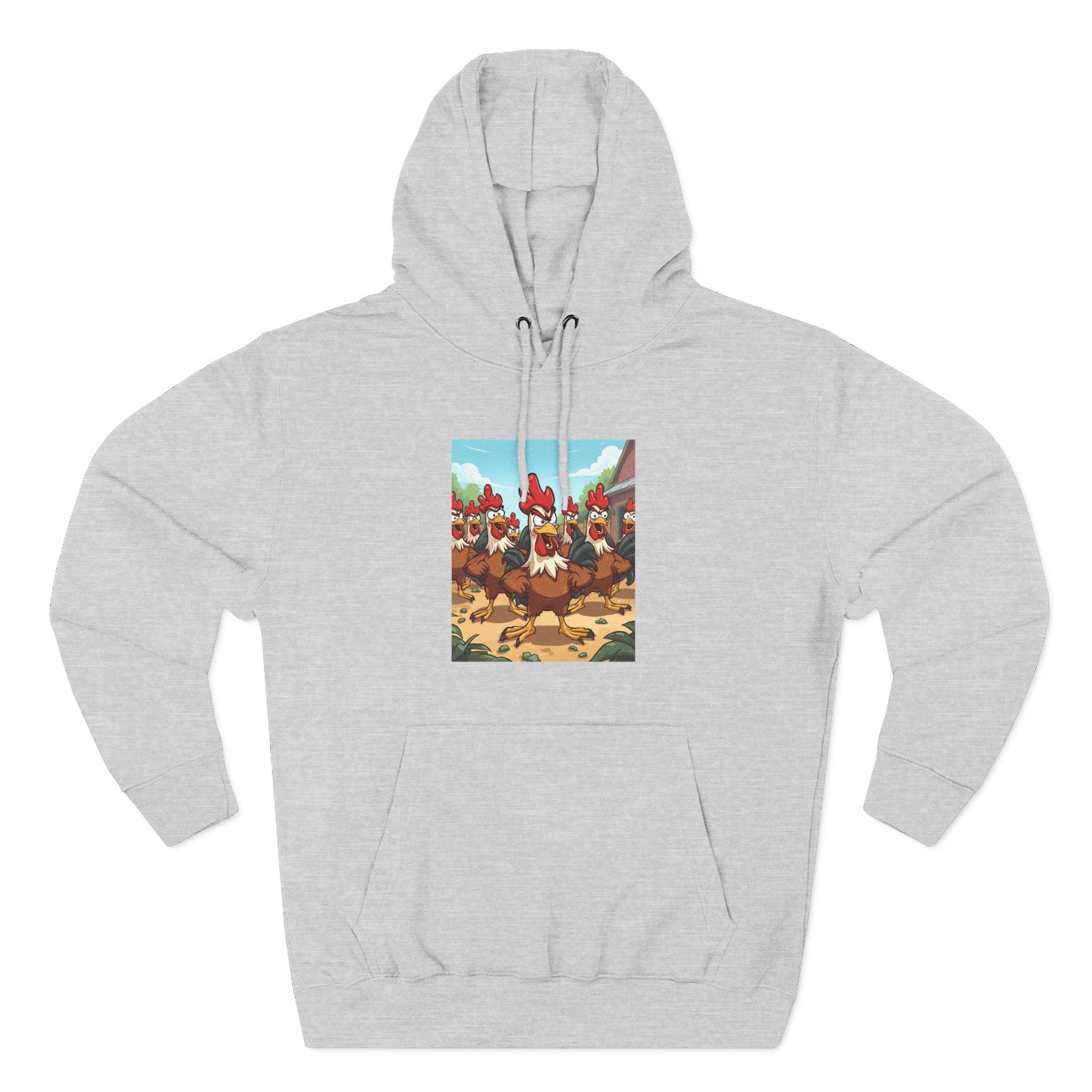 Chicken Funny Three-Panel Fleece Hoodie