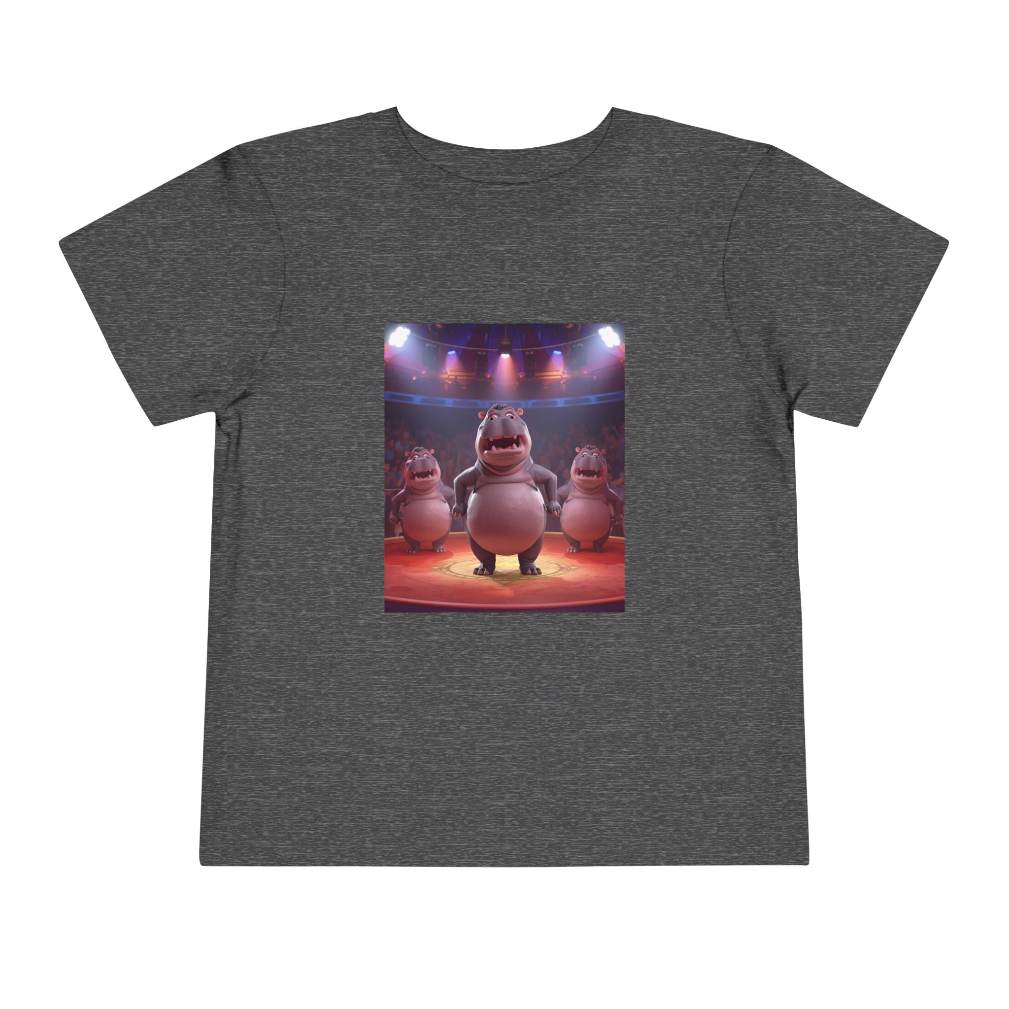 Hippo Funny Toddler Short Sleeve Tee