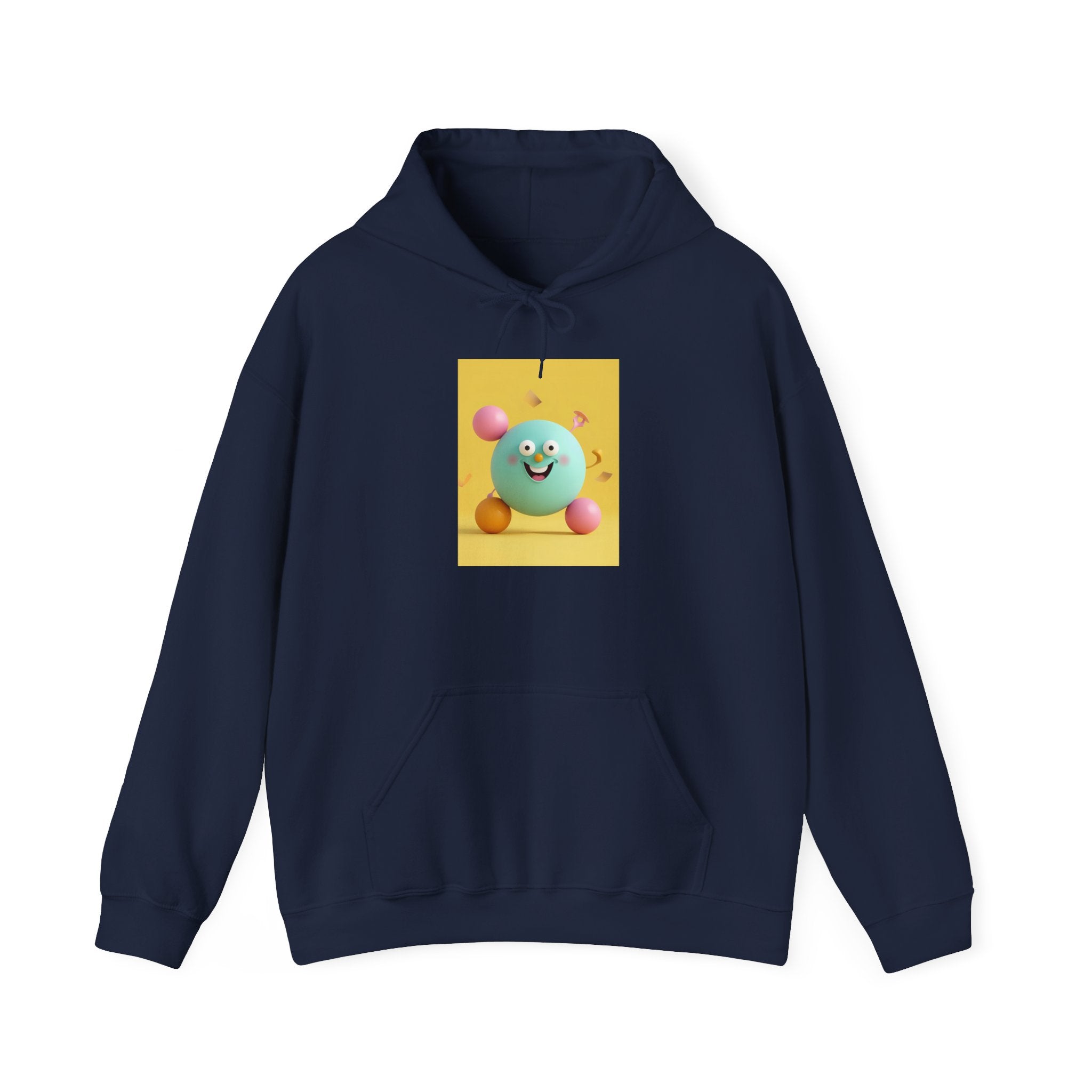 Playful Colorful Character Hooded Sweatshirt | Cute Unisex Pullover for Every Occasion, Cozy Hooded Top, Fun Gift, Casual Style