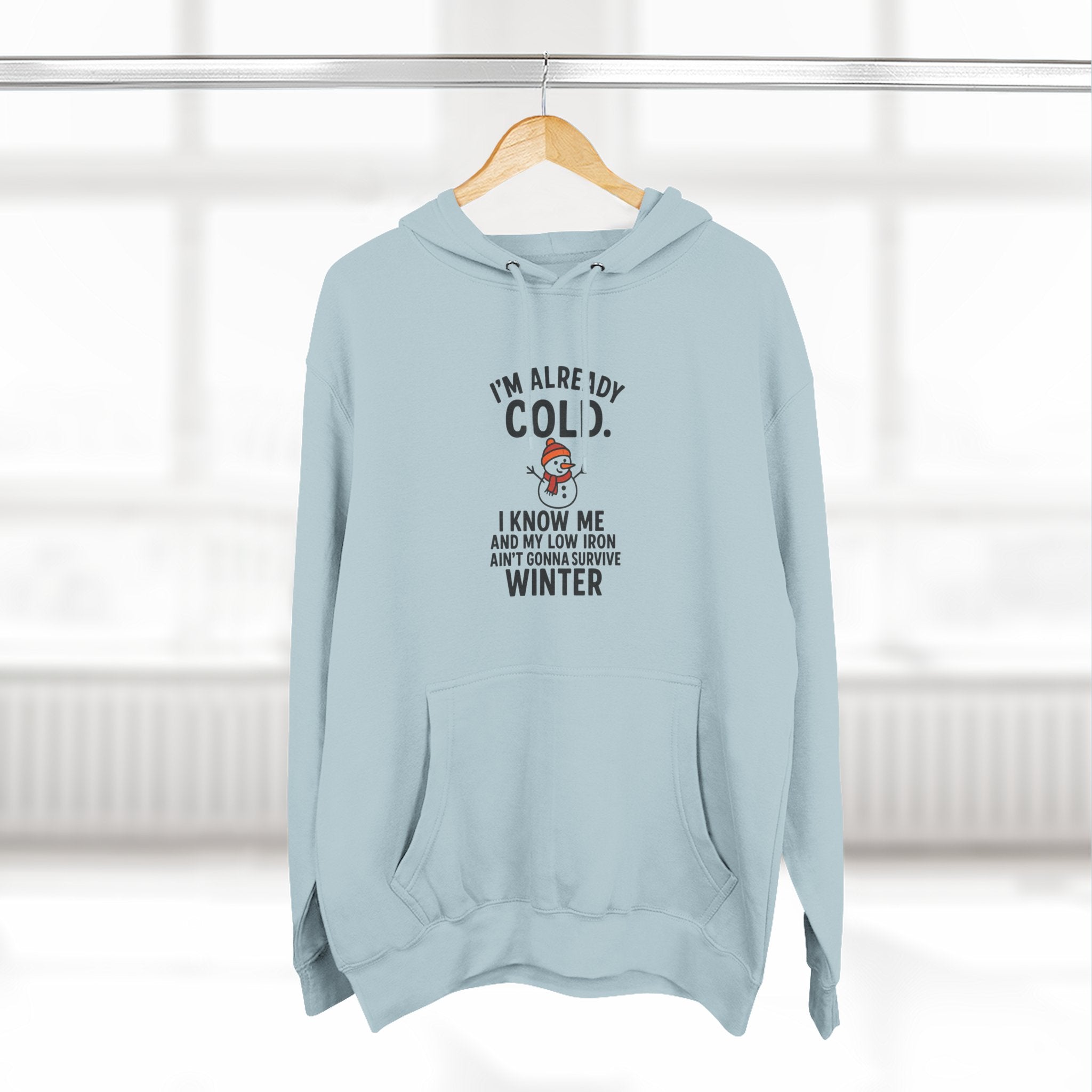 Cozy Winter Fleece Hoodie - "I'm Already Cold"