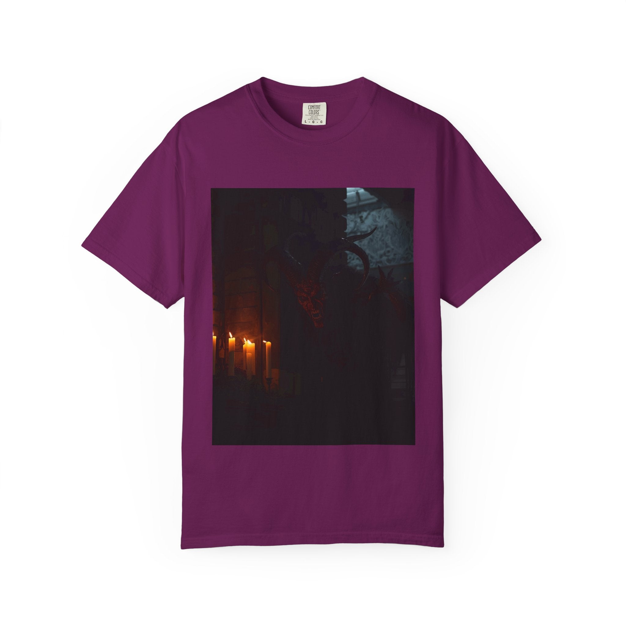 Spooky Halloween Pumpkin Shadow Unisex Garment-Dyed T-shirt