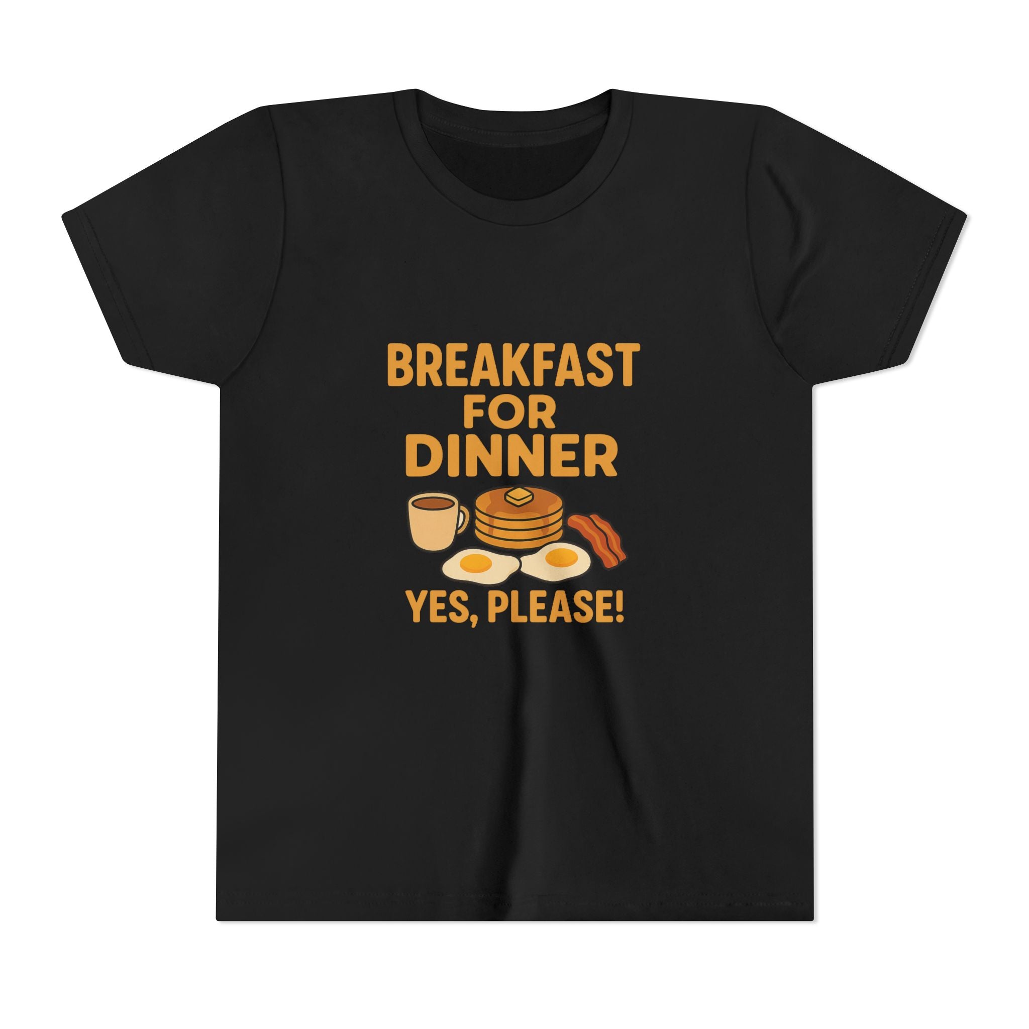 Breakfast For Dinner Youth Short Sleeve Tee