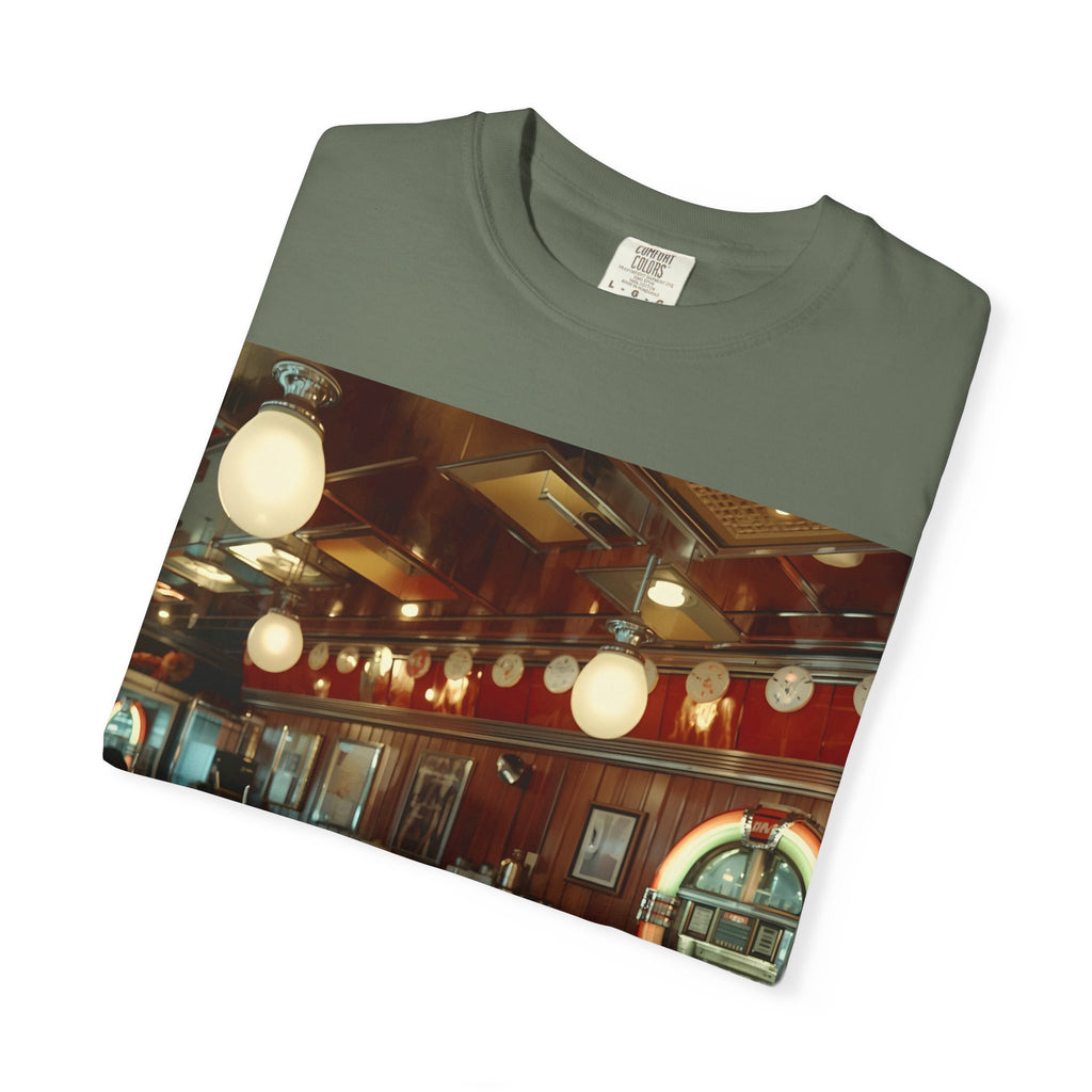 Cozy Vintage Café Vibe Unisex T-shirt, Casual Tee, Retro Style, Gift for Coffee Lovers, Summer Fashion, Everyday Wear