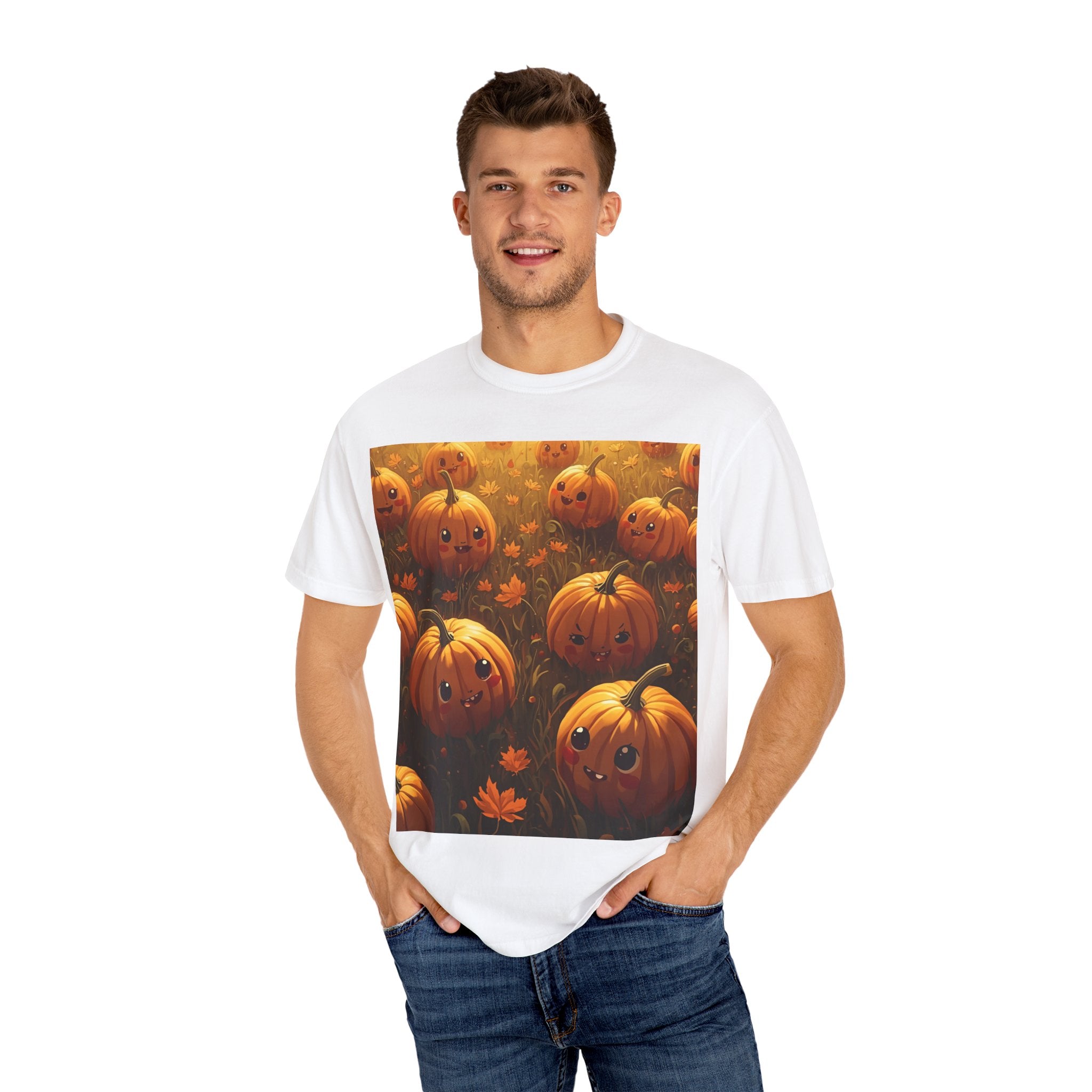 Cute Pumpkin Graphic T-Shirt, Fall T-shirt, Halloween Apparel, Unisex Tee, Autumn Fashion, Gift for Pumpkin Lovers