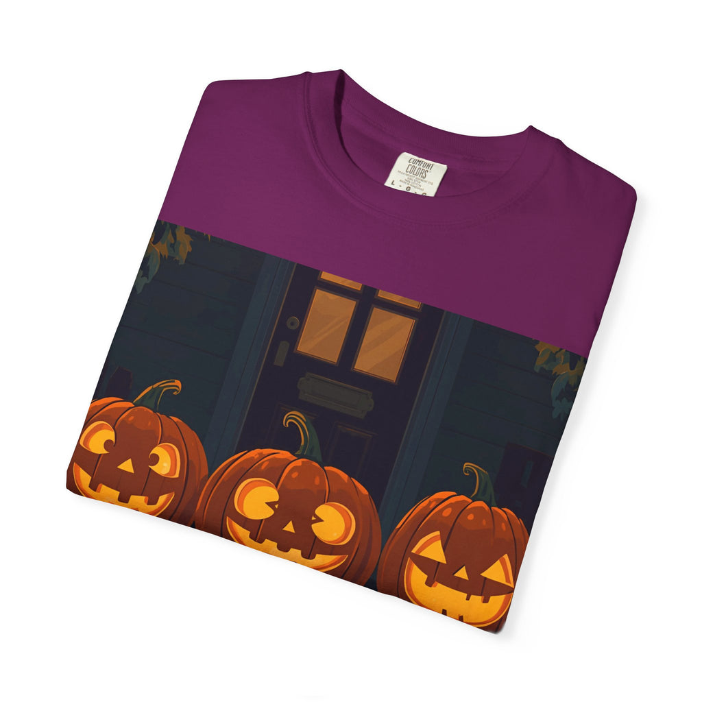 Happy Halloween Pumpkin Unisex T-shirt, Spooky Season Tee, Fall Festival Shirt, Pumpkin Graphic Top, Halloween Gift for Him/Her