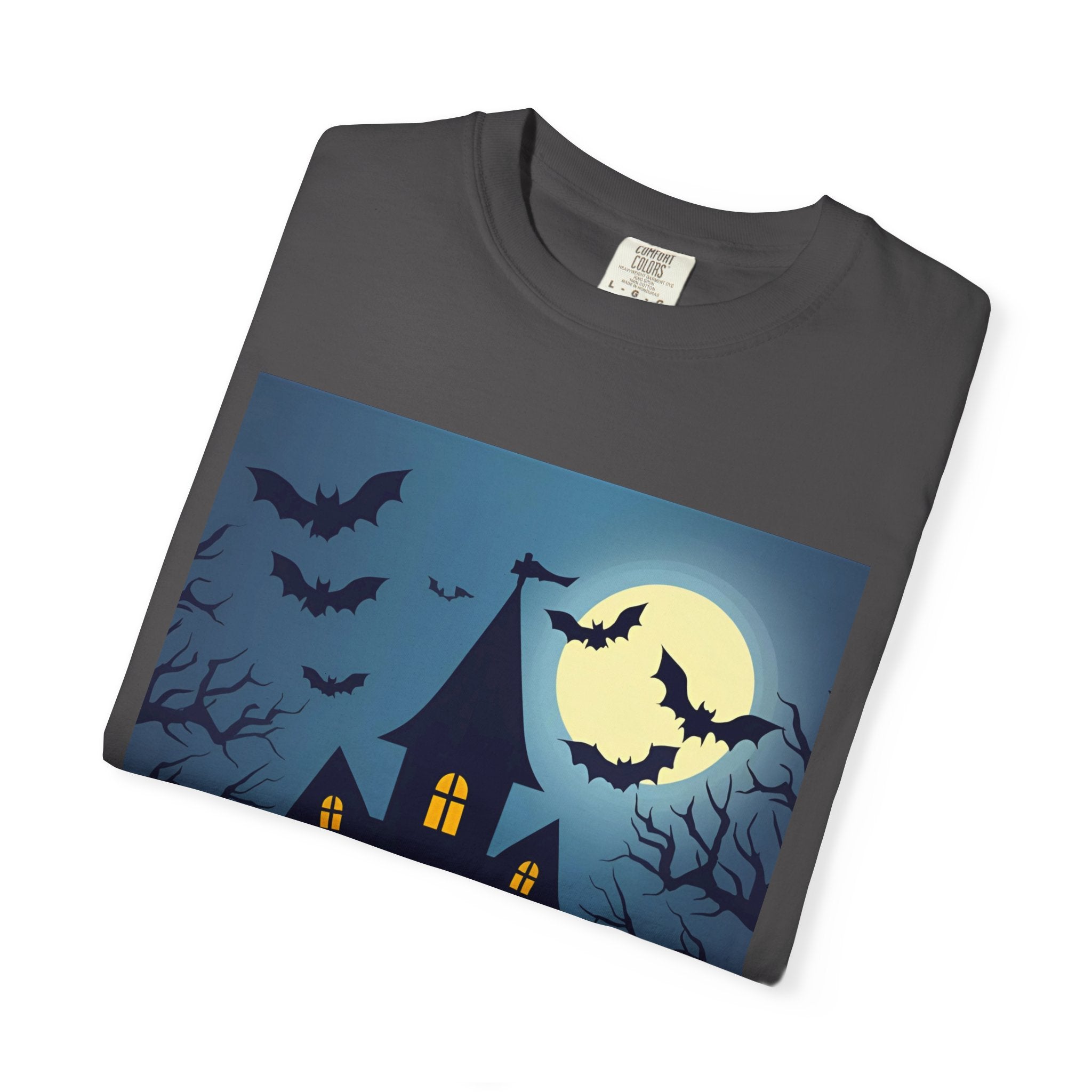 Haunted House T-Shirt, Spooky Halloween Tee, Unisex Shirt, Fall Apparel, Ghostly Graphic Tee, October Celebration Outfit