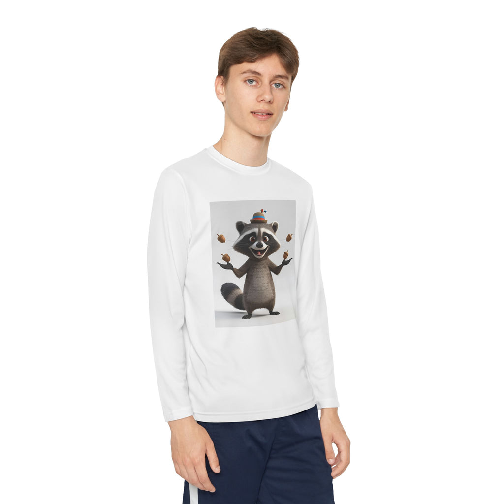 Raccoon Youth Long Sleeve Competitor Tee