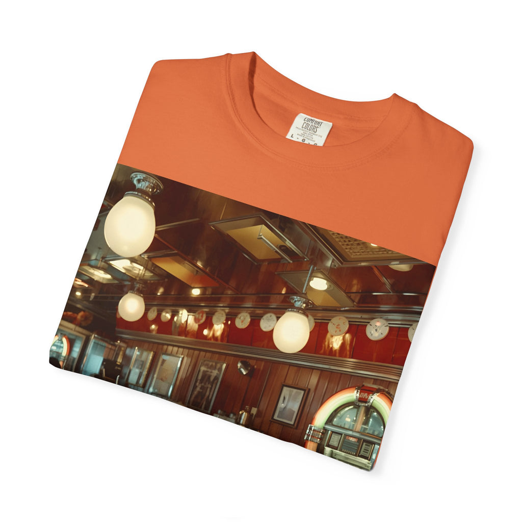 Cozy Vintage Café Vibe Unisex T-shirt, Casual Tee, Retro Style, Gift for Coffee Lovers, Summer Fashion, Everyday Wear