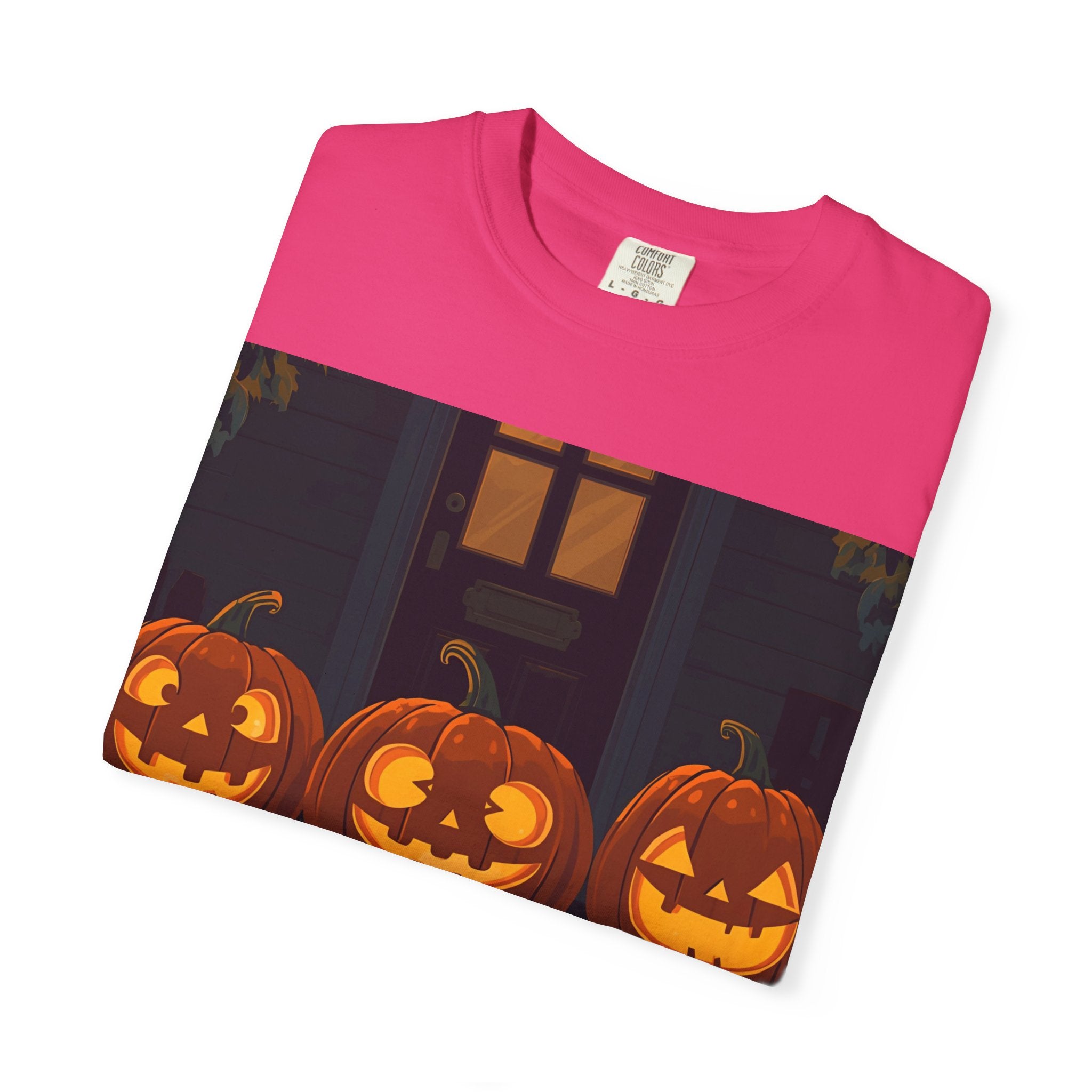 Happy Halloween Pumpkin Unisex T-shirt, Spooky Season Tee, Fall Festival Shirt, Pumpkin Graphic Top, Halloween Gift for Him/Her