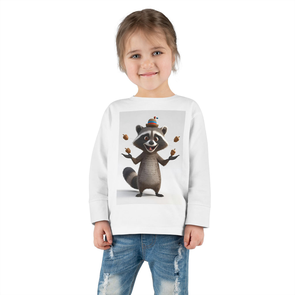 Raccoon Toddler Long Sleeve Tee