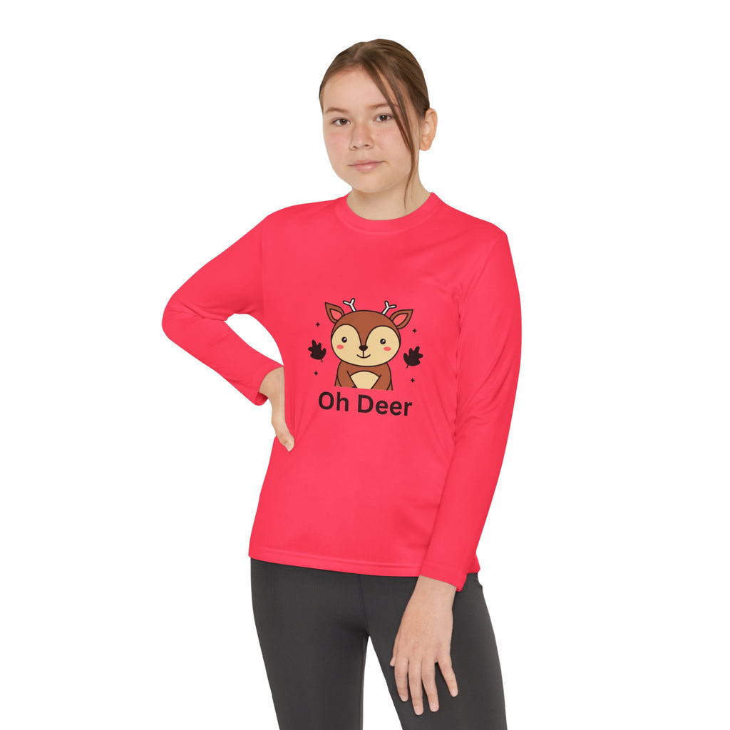 Oh Deer Youth Long Sleeve Competitor Tee