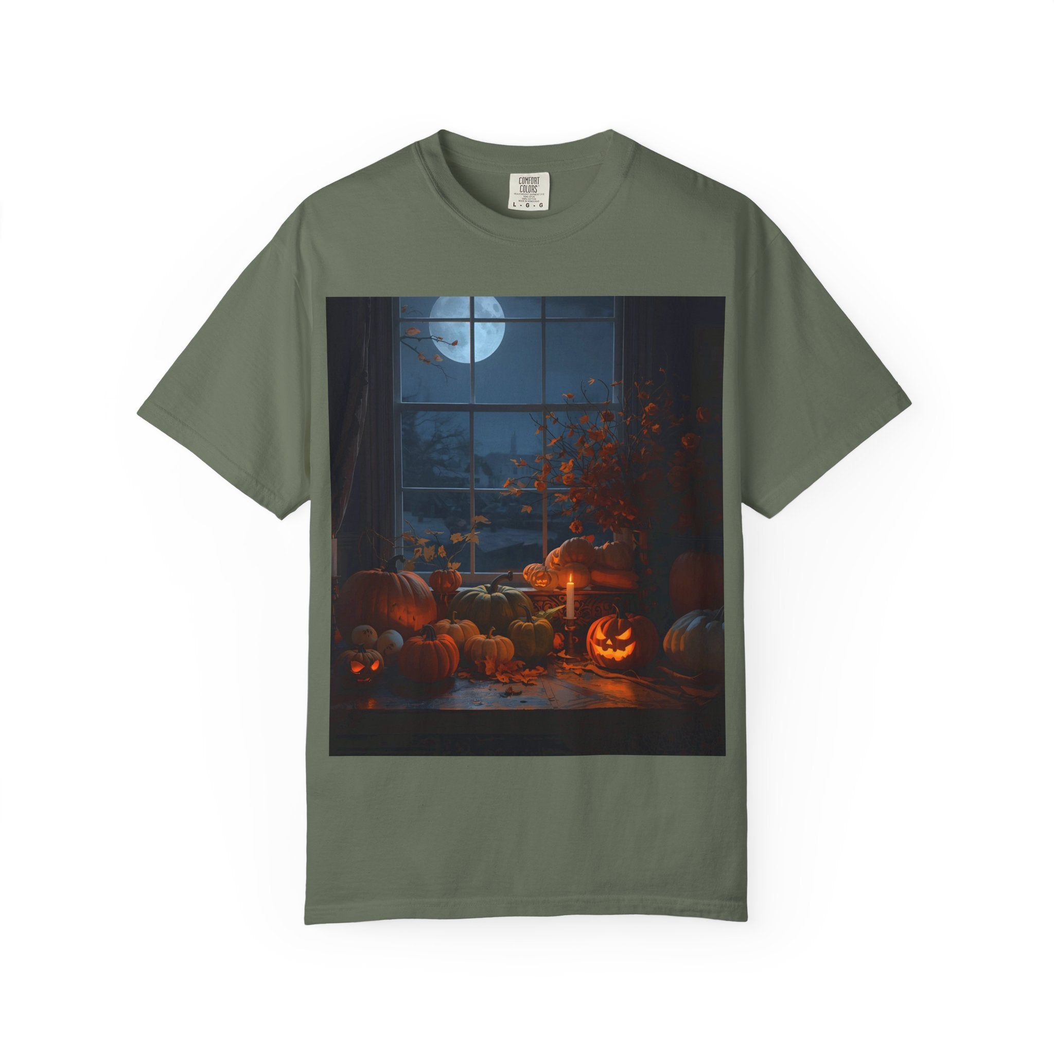 Spooky Autumn Pumpkin Vibes Halloween T-Shirt, Casual Fall Tee, Unisex Graphic Shirt, Pumpkin Lover Gift, Cozy Seasonal Apparel