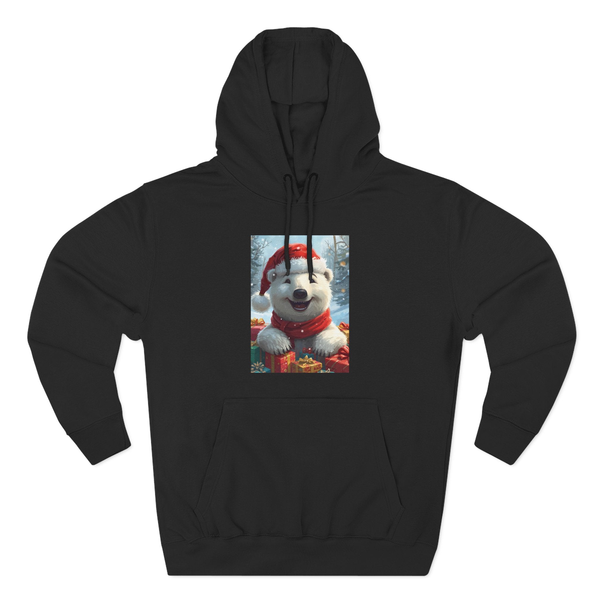 Cozy Winter Hoodie, Festive Fleece Sweatshirt with Cute Holiday Design, Perfect for Christmas Gifts, Casual Winter Wear, Dog Lover Apparel