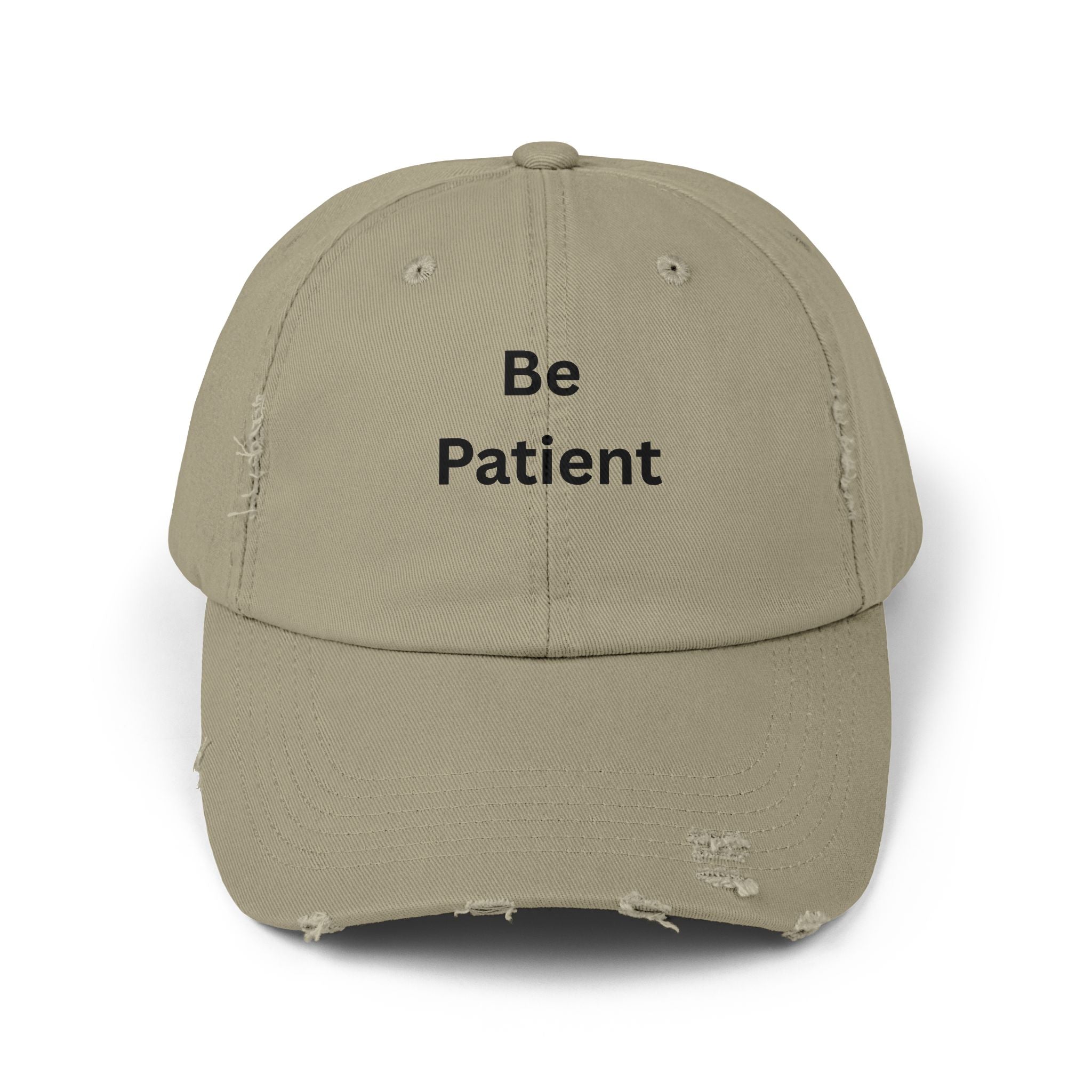 Distressed Cap with Inspirational Text, Casual Streetwear Hat, Gift for Friends and Family, Unisex Fashion Accessories, Relaxed Style Hat