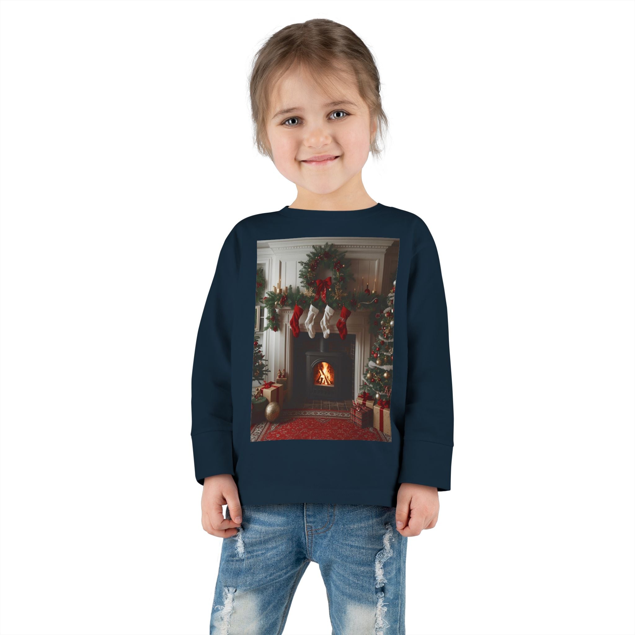 Cozy Christmas Toddler Long Sleeve Tee