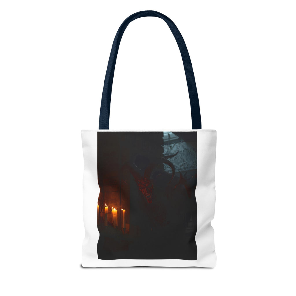 Spooky Halloween Pumpkin Shadow Tote Bag (AOP)