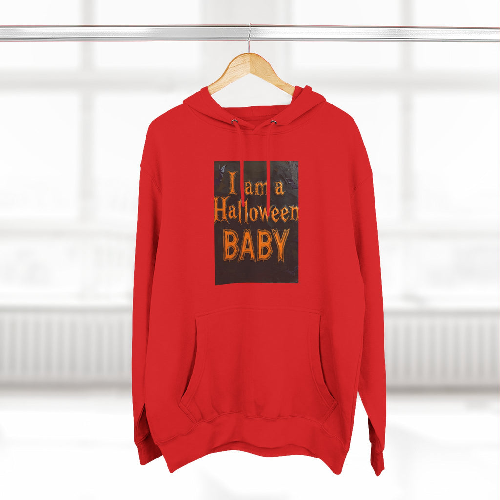 I Am A Halloween Baby Three-Panel Fleece Hoodie