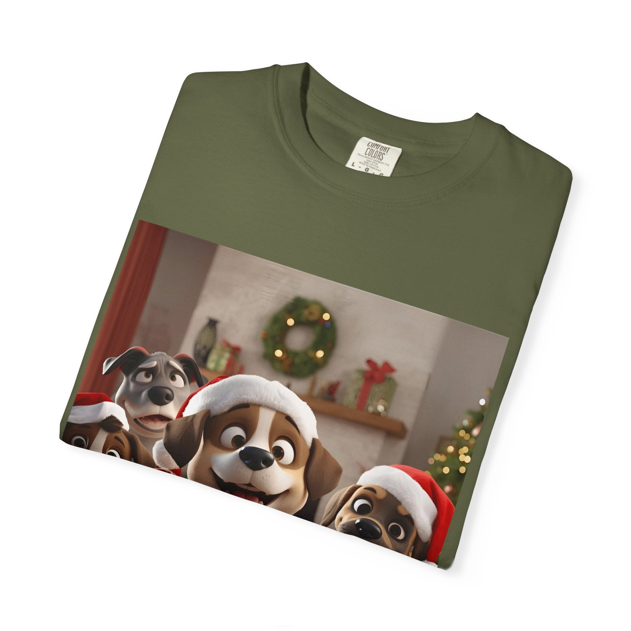 Cute Christmas Festive Dog Holiday T-Shirt | Pet Lover Gift, Christmas Shirt, Unisex Casual Tee, Cute Animal Apparel, Holiday Spirit Outfit