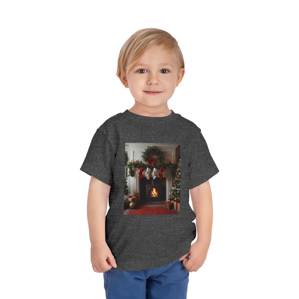 Cozy Christmas Toddler Tee, Holiday Kids Shirt, Cute Winter Tee, Toddler Christmas Outfit, Festive Short Sleeve Shirt