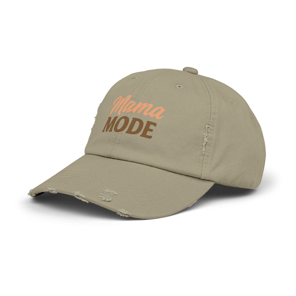 Mama Mode Distressed Cap — Casual Vintage Mom Hat