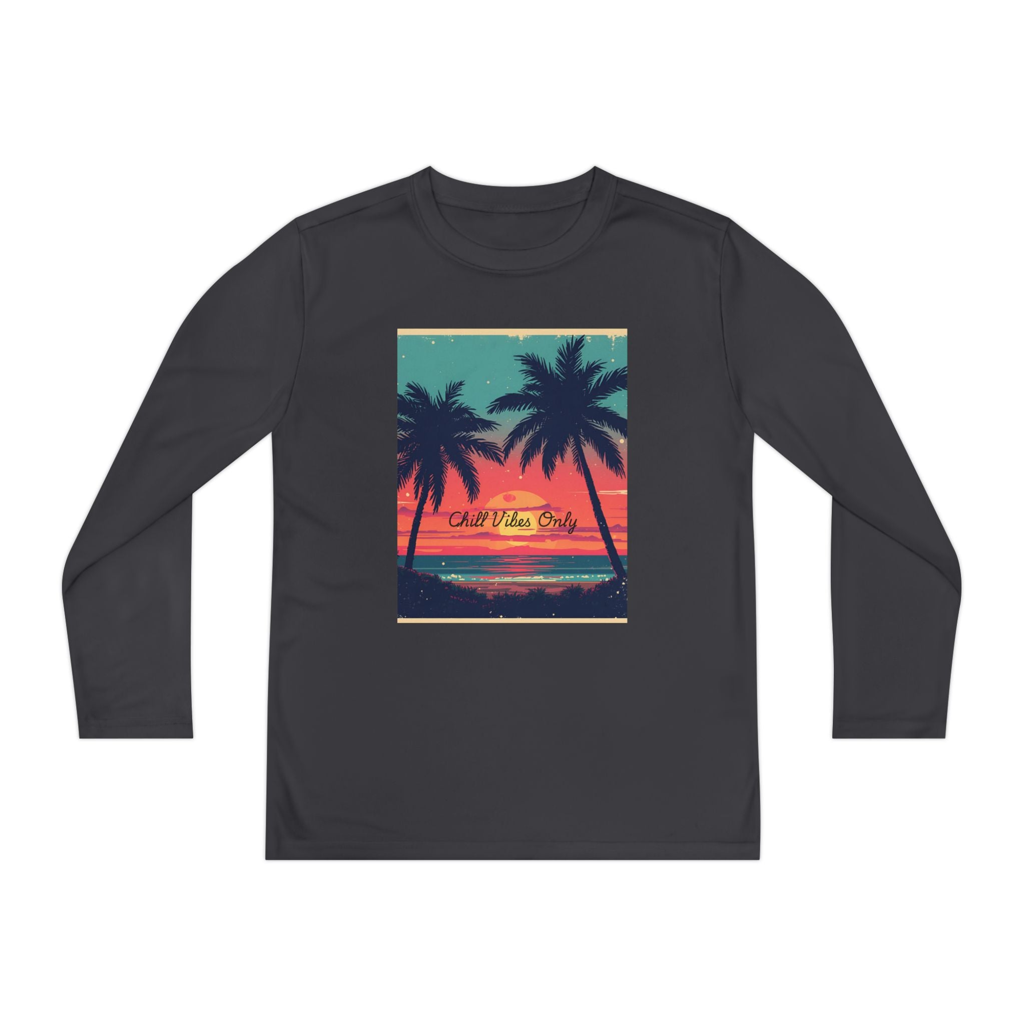 Tropical Sunset Youth Long Sleeve Competitor Tee