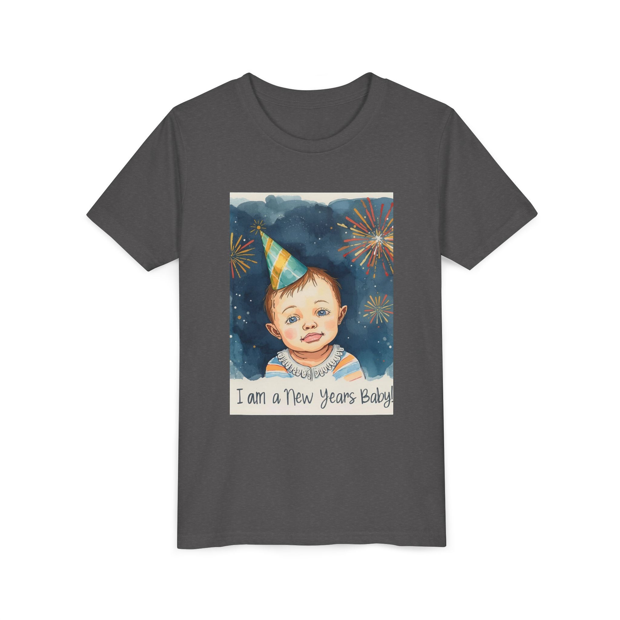 I Am A New Years Baby Youth Short Sleeve Tee