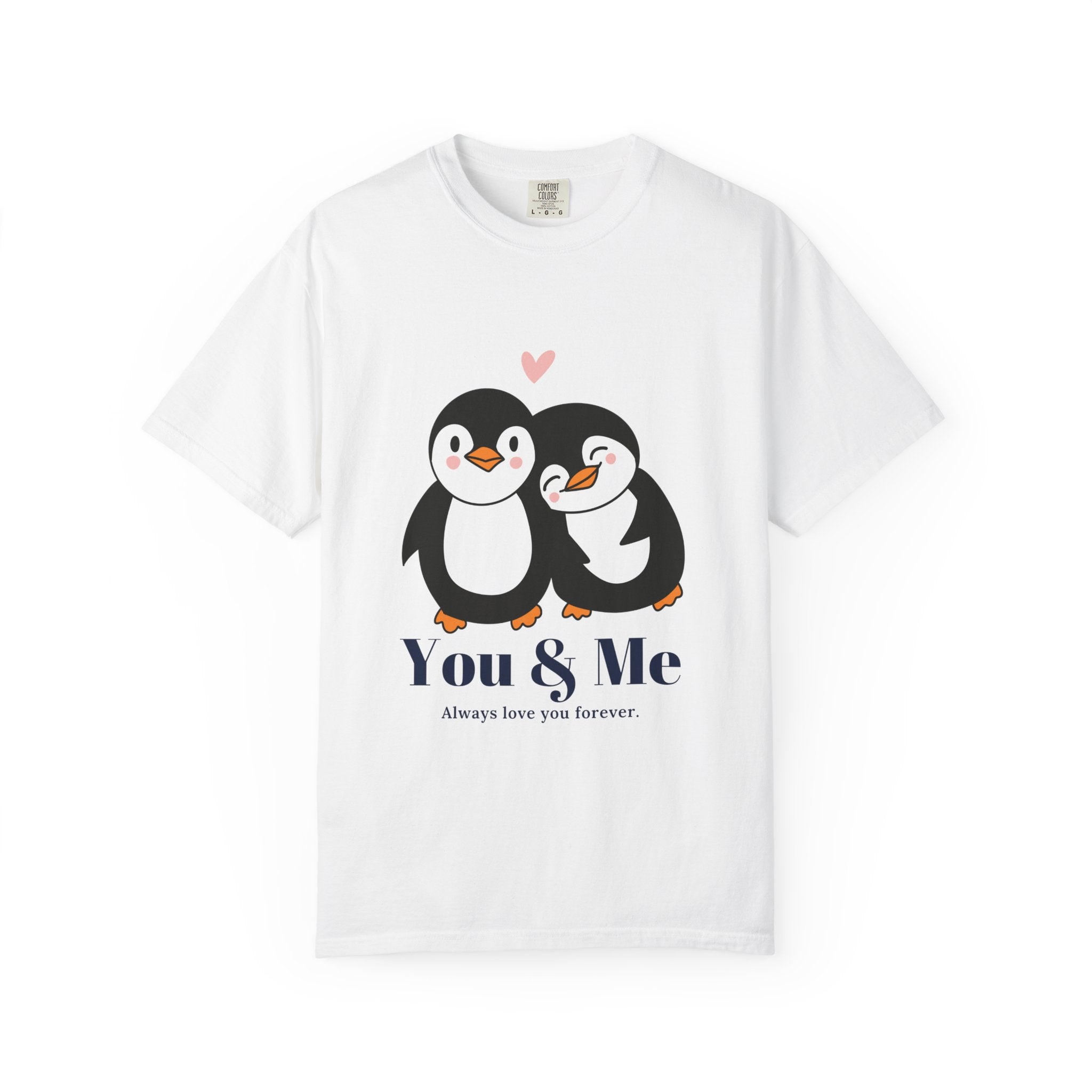 Cute Penguin Couples T-shirt, Valentine's Gift, Relationship Shirt, Birthday Present, Unisex T-Shirt, Love Apparel