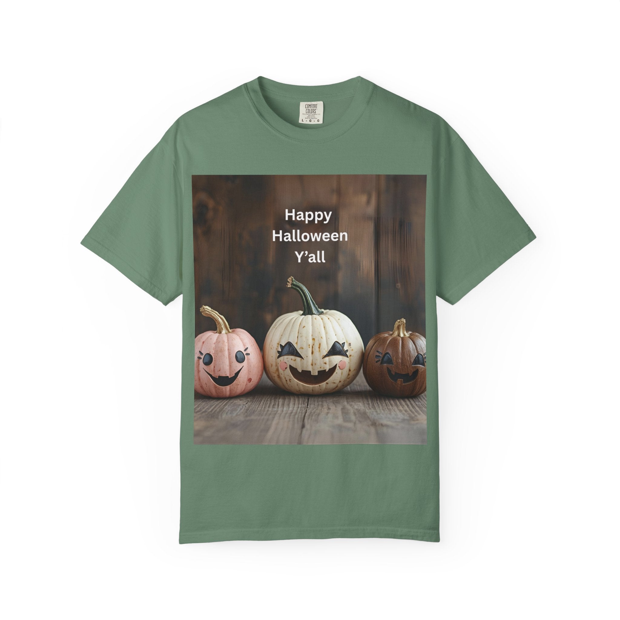 Happy Halloween Y'all T-shirt, Fall Pumpkin Tee, Unisex Halloween Apparel, Cute Halloween Gift, Autumn Wardrobe Essential