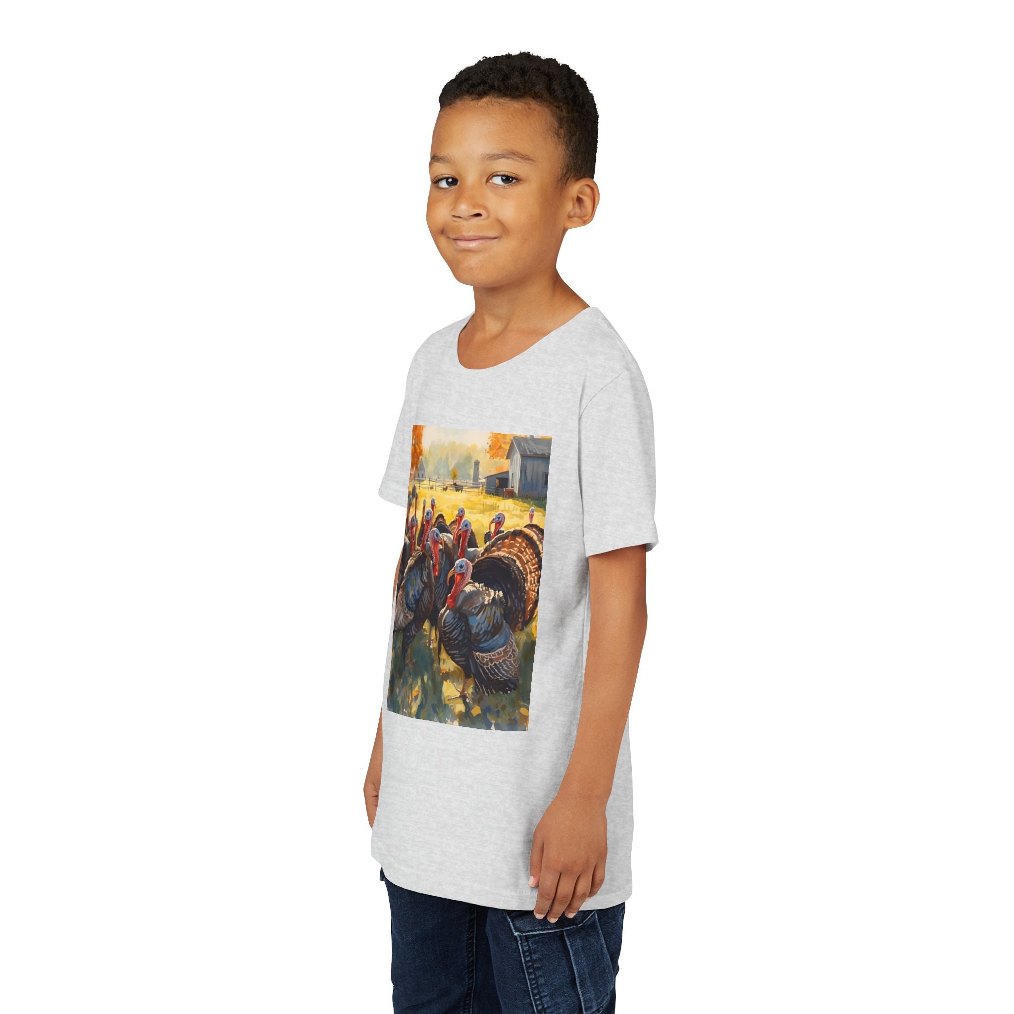 Thanksgiving Turkey Youth Short Sleeve Tee