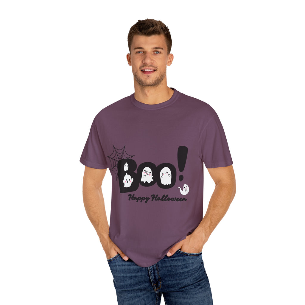 Halloween Boo T-Shirt, Spooky Fun Tee for Halloween, Unisex Ghost Shirt, Boo! Halloween Gift, Fall Celebration Apparel