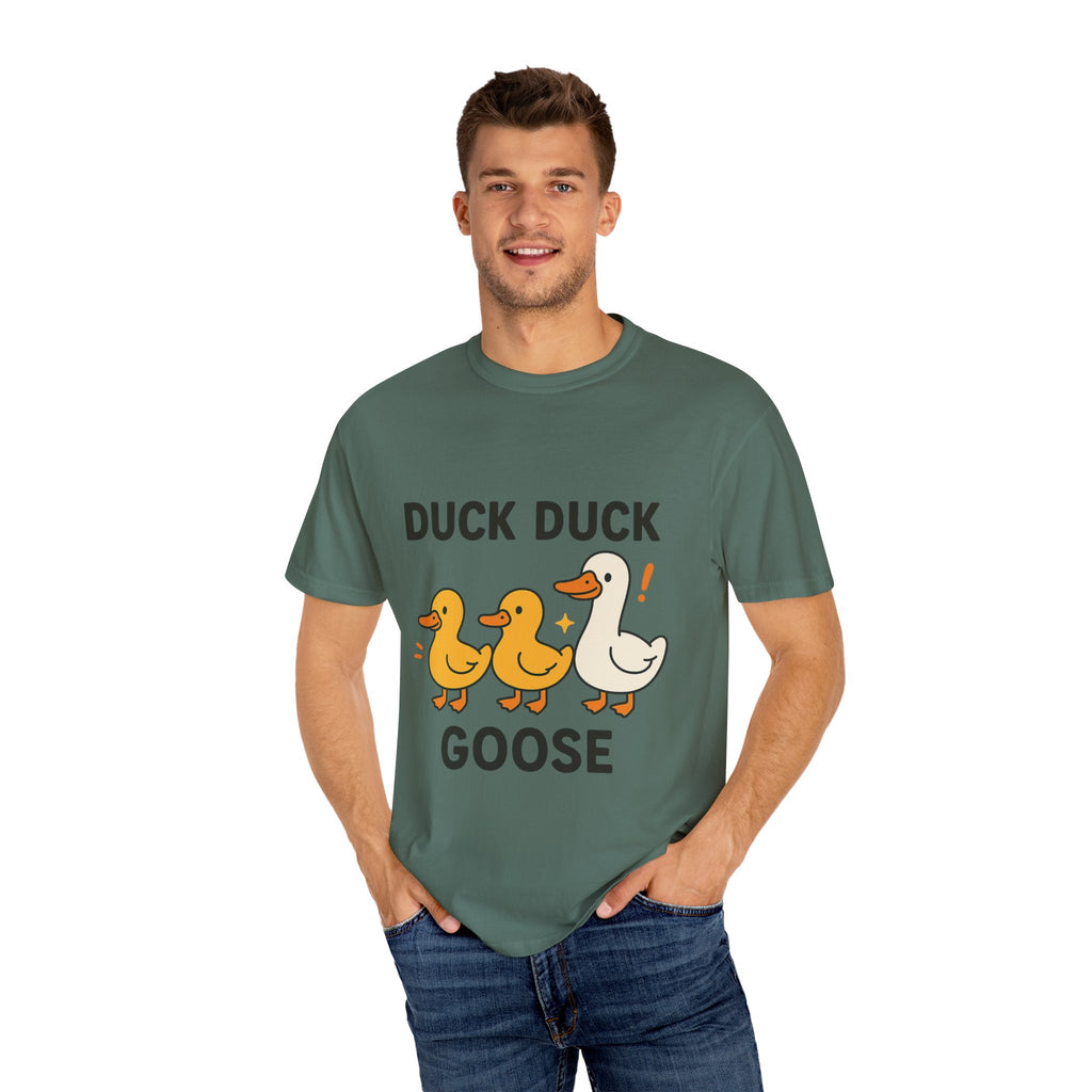 Duck Duck Goose Unisex T-Shirt, Funny Animal Shirt, Cute Gift for Kids, Family Game Night Tee, Everyday Casual Wear, Playful Graphic Top