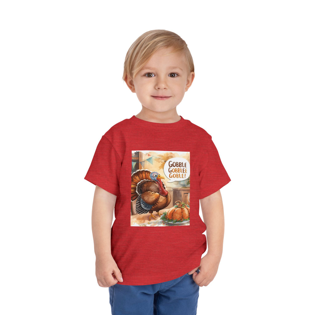 Thanksgiving Turkey Toddler Short Sleeve Tee