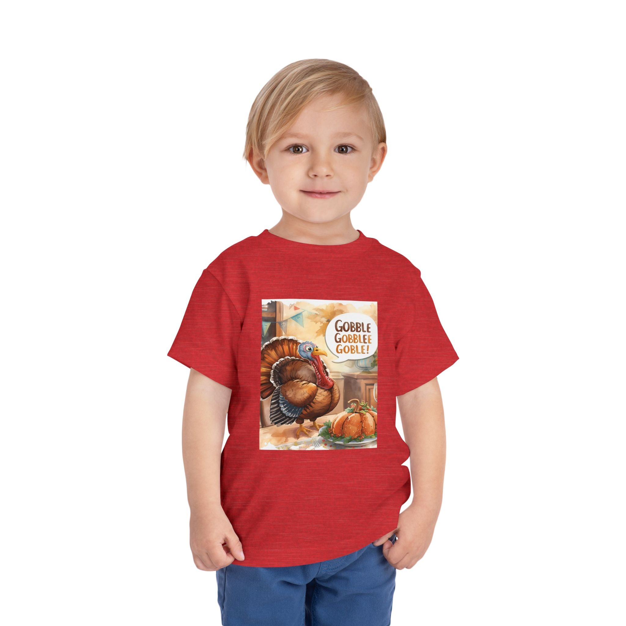 Thanksgiving Turkey Toddler Short Sleeve Tee