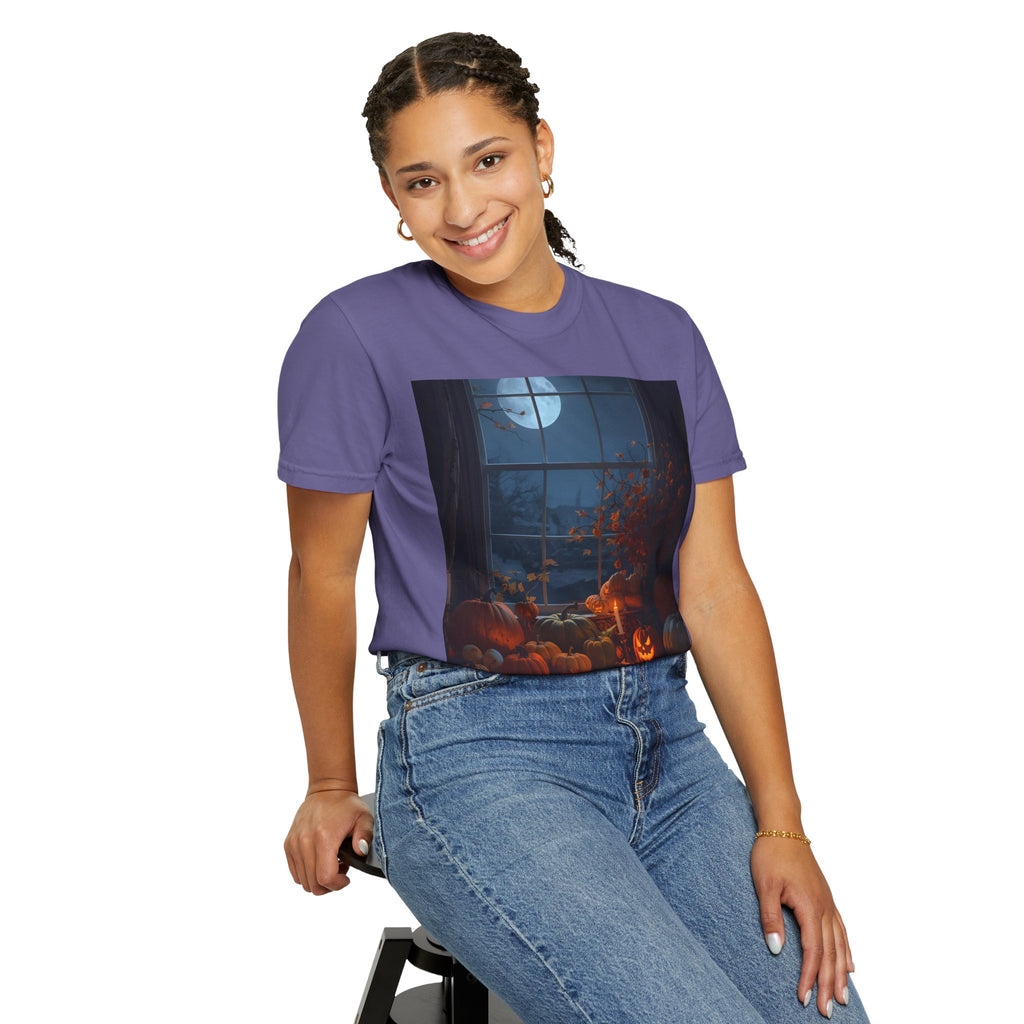 Cozy Halloween Tee, Fall Graphic Shirt, Pumpkin Patch T-Shirt, Spooky Season Apparel, Unisex Autumn Top