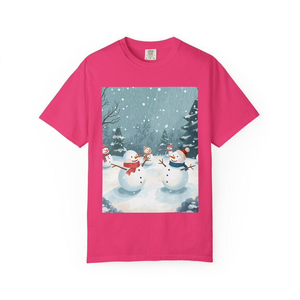 Festive Christmas Winter Wonderland Snowman T-shirt | Holiday Tee, Christmas Apparel, Gift for Him/Her, Graphic Shirt, Seasonal Fashion