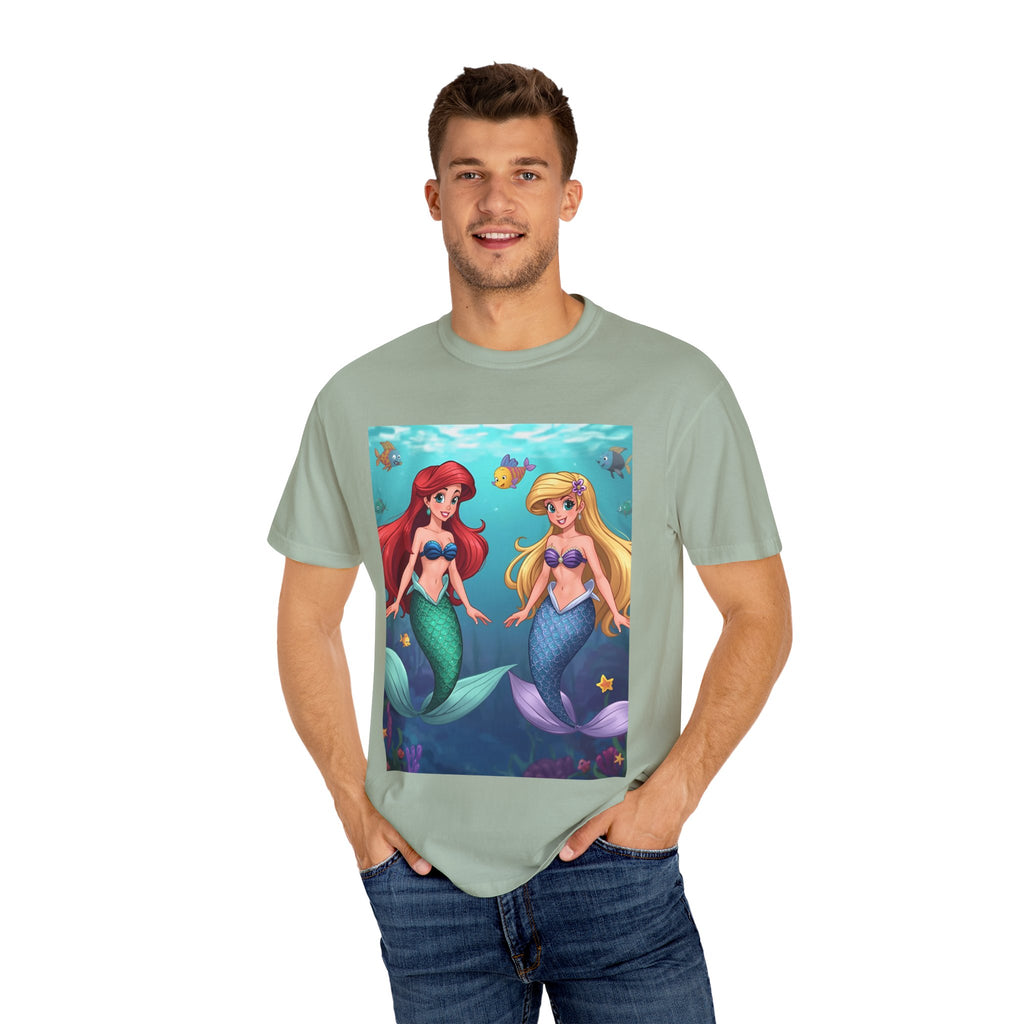 Mermaid Friends T-Shirt, Colorful Underwater Theme Tee, Gift for Sea Lovers, Perfect for Summer, Birthday Present, Beachwear