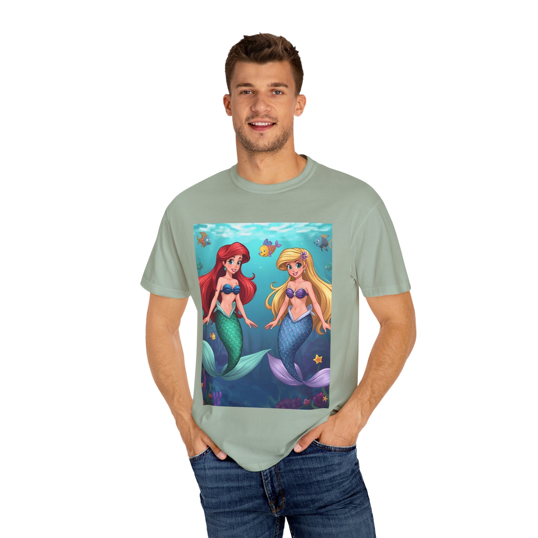Mermaid Friends T-Shirt, Colorful Underwater Theme Tee, Gift for Sea Lovers, Perfect for Summer, Birthday Present, Beachwear
