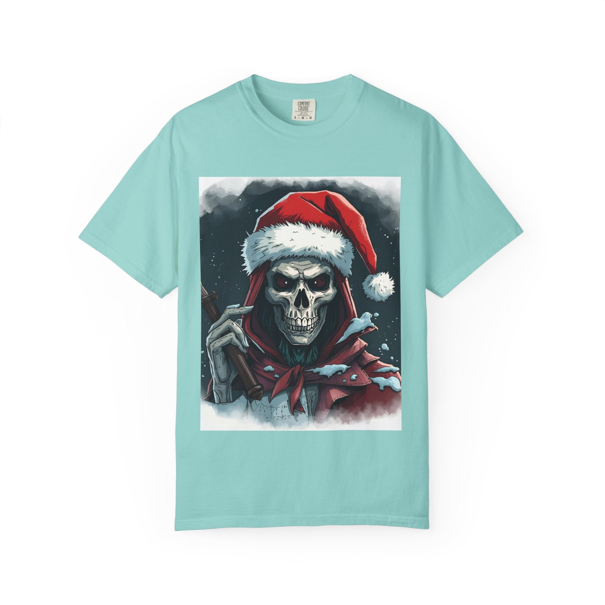 Christmas Skeleton T-Shirt, Unisex Holiday Tee, Funny Graphic Shirt, Unique Gift, Halloween & Christmas Apparel