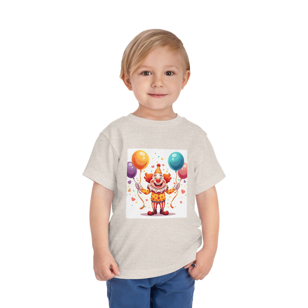 Funny Clown Toddler Short Sleeve Tee