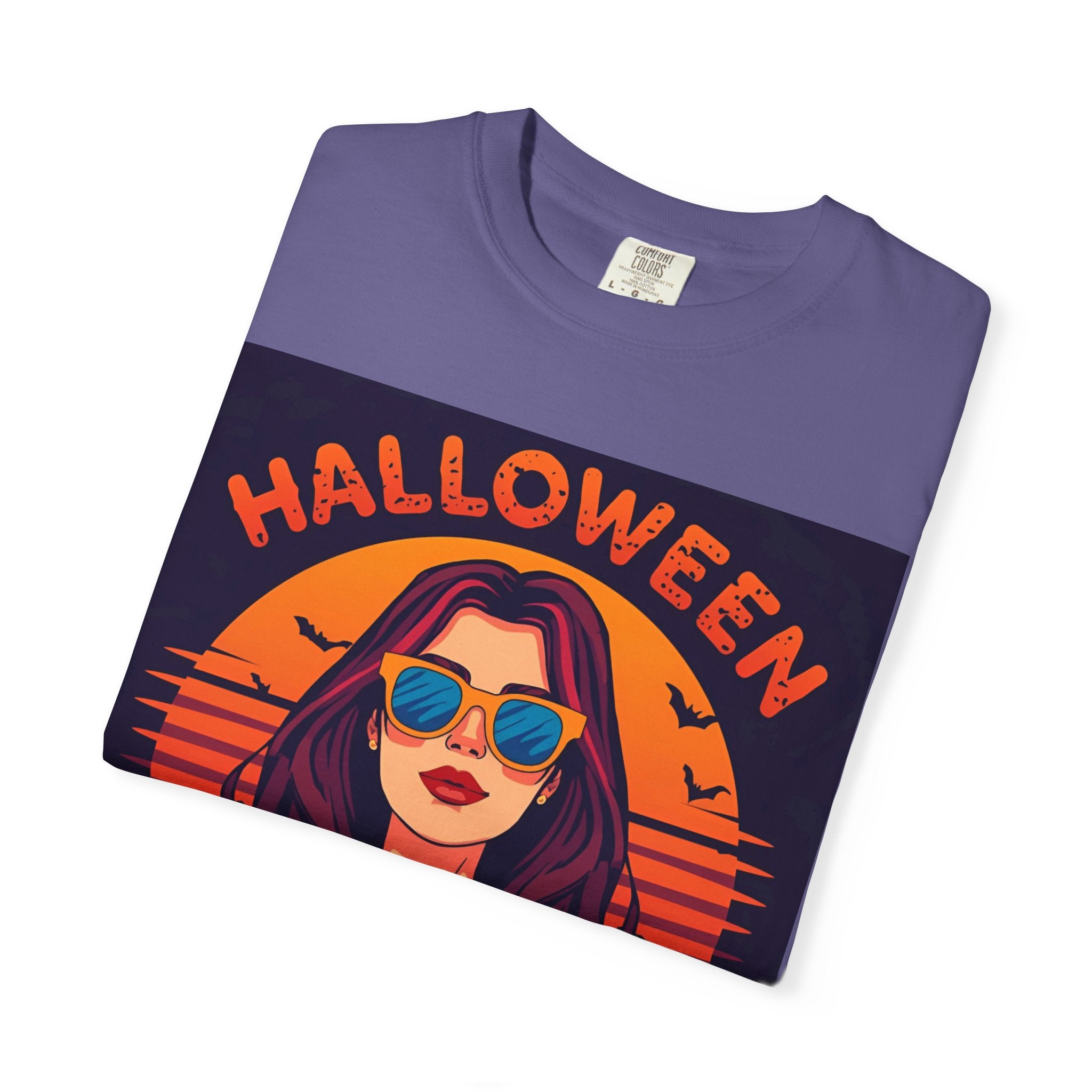 Halloween Cool Mom T-Shirt, Unisex Garment-Dyed Tee, Spooky Season Apparel, Fall Fashion, Halloween Costume Shirt