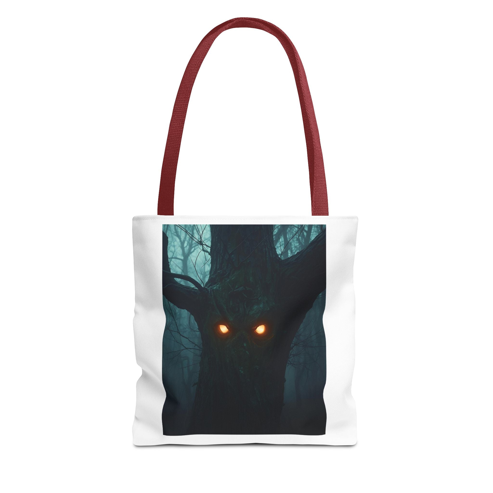 Mysterious Forest Spirit Tote Bag, Magical Tote, Halloween Bag, Eco-Friendly Shopping Bag, Gift for Nature Lovers, Unique Design