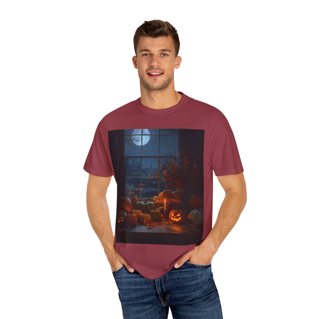 Spooky Autumn Pumpkin Vibes Halloween T-Shirt, Casual Fall Tee, Unisex Graphic Shirt, Pumpkin Lover Gift, Cozy Seasonal Apparel
