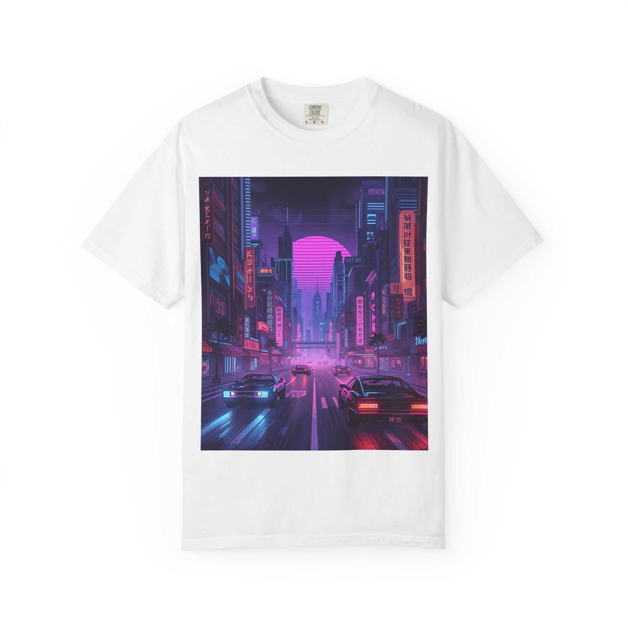 Futuristic City Unisex T-Shirt, Trendy Graphic Tee, Streetwear Style, Perfect for Gifts, Casual Wear, Summer Vibes